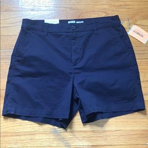Navy blue chino shorts
